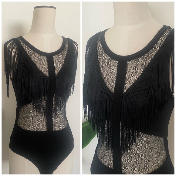 Festival Fringe and Lace Bodysuit - Picture 7 of 9